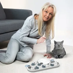 Nina Ottosson Puzzle & Play Rainy Day - Kattenspeelgoed - 39x24 cm Grijs Wit Level 3