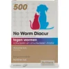 No Worm Diacur 500 Hond En Kat - Anti wormenmiddel - 10 tab