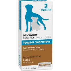No Worm Exitel Plus Hond Vanaf 0.5 Kg - Anti wormenmiddel
