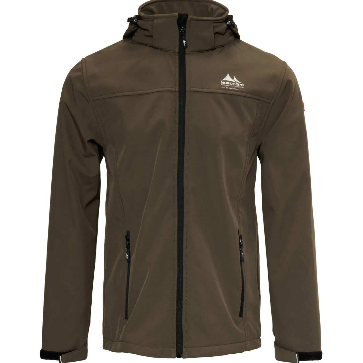 Nord Berg Heren Softshelljas Eldgrim Army - Vrijetijdskleding