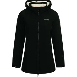 Nord Berg Padded Softshell Teddy Dames Zwart - Vrijetijdskleding