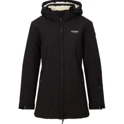 Nord Berg Padded Softshell Teddy Dames Zwart - Vrijetijdskleding