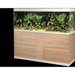 Oase Highline Optiwhite 600 Eiken - Aquaria - 160x60x137 cm Houtkleur Zilver 600