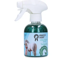 Paardenpraat Glitter Glamour Spray Turquoise - Huidverzorging - 250 ml Turquoise Spray