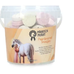 Paardenpraat Paardensnoepjes Aardbei/Banaan/Appel/Mint - Paardensnack - Mix 100 stuks Aardbei/Banaan/Appel/Mint