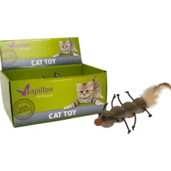 Papillon Kartonnen Rups - Kattenspeelgoed - 12x8x3 cm 15 g Multi-Color Geschikt Voor Katten