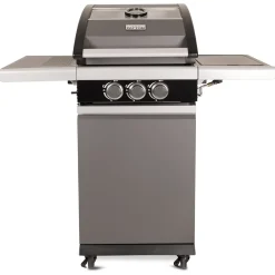 Patton Patio Pro Chef - Multi Grill 2+ Gasbarbecue - Barbecue - 54x110x113 cm 29 kg Grijs Zwart Geschikt Voor 4-6 Personen