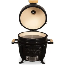 Patton Premium Kamado 15 Table Black - Grill - Barbecue - Ø 34 cm Zwart