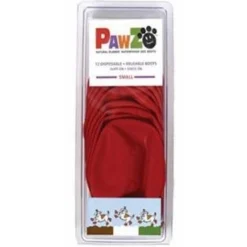 Pawz Rubber Dog Boots - Hondenschoen - Rood Small