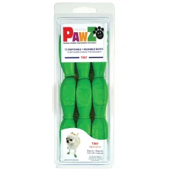 Pawz Rubber Dog Boots - Hondenschoen - Groen Tiny