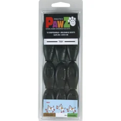 Pawz Rubber Dog Boots Zwart - Hondenschoen