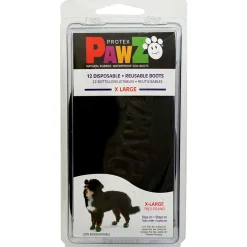 Pawz Rubber Dog Boots Zwart - Hondenschoen