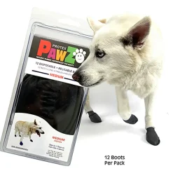 Pawz Rubber Dog Boots Zwart - Hondenschoen