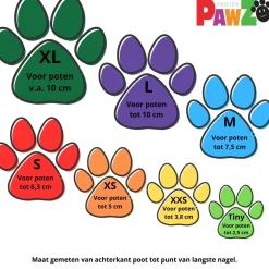 Pawz Rubber Dog Boots Zwart - Hondenschoen