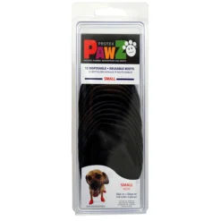 Pawz Rubber Dog Boots Zwart - Hondenschoen