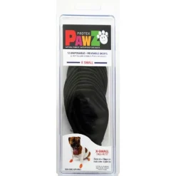 Pawz Rubber Dog Boots Zwart - Hondenschoen