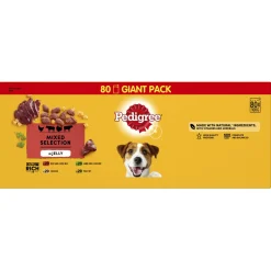 Pedigree Maaltijdzakjes Adult Selection In Gelei Multipack - Hondenvoer - Rund Gevogelte Lam 80x100 g