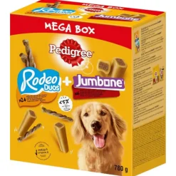 Pedigree Megabox Rodeo Duos  + Jumbone - Hondensnacks - 780 g