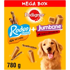 Pedigree Megabox Rodeo Duos  + Jumbone - Hondensnacks - 780 g