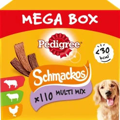 Pedigree Megabox Schmackos - Hondensnacks - 110 stuks