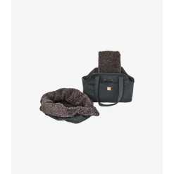 Pet & Co. Honden Draagtas Lucky - Hondenautoaccessoire - 46x35x24 cm Donkergrijs
