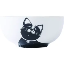 Petjoy Voer/Drinkbak Keramiek - Cadeau Overig - Ø14x16x16x8.5 cm 550 ml Zwart