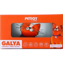Petjoy Voer/Drinkbak Keramiek - Cadeau Overig - Ø14x16x16x8.5 cm 550 ml Oranje