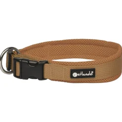 Petlando Hondenhalsband Mesh Cognac - Klikhalsband