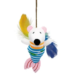 Petlando Piratten Dolly - Kattenspeelgoed - 12x4x5 cm Wit