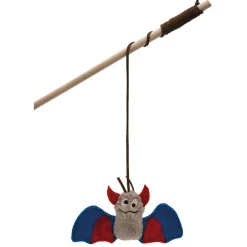 Petlando Spooky Fladder - Kattenspeelgoed - 10.5x6 cm Blauw