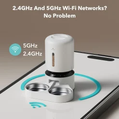 Petlibro Granary Automatische Wifi Voerbak Dubbel - Voerbak - 5 l Wit