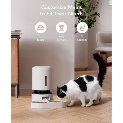 Petlibro Granary Automatische Voerbak Met Camera Dubbel - Voerbak - 5 l Wit