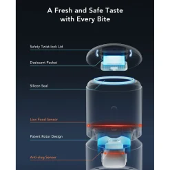 Petlibro Granary Automatische Voerbak Met Camera Dubbel - Voerbak - 5 l Wit