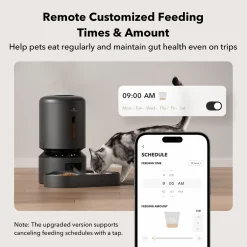 Petlibro Granary Automatische Wifi Voerbak Dubbel - Voerbak - 5 l Zwart