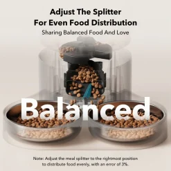 Petlibro Granary Automatische Wifi Voerbak Dubbel - Voerbak - 5 l Zwart