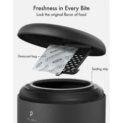 Petlibro Granary Automatische Dubbele Voerbak - Kattenvoerbak - 5 l Zwart