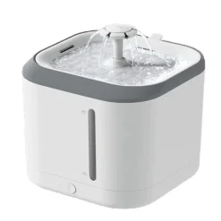 Petlux Drinkfontein Met App - Kattendrinkbak - 20x20x17 cm Wit Grijs M