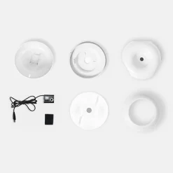 Petlux Drinkfontein Met Filter - Kattendrinkbak - Ø20x15 cm Wit M