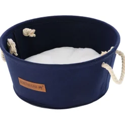 Pets Dreamteam Mand Rond Vilt - Dierenmand - Ø39x17 cm Marine