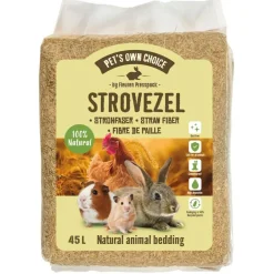 Pet's Own Choice Strovezel - Bodembedekking - 45 l 2.5 kg