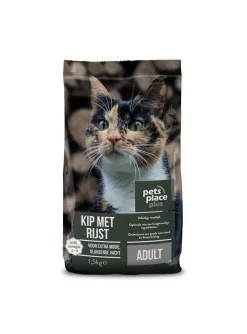 Pets Place Plus Kat Adults Kip&Rijst - Kattenvoer