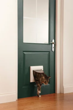 Petsafe Dierenluik 917 Met Tunnel S - Kattenluik - 22.6x10.5x22.8 cm Wit 917