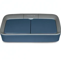 Petsafe Digitale Dubbele Voerbak - Hondenvoerbak - 30.1x22.5x6.5 cm Blauw Grijs