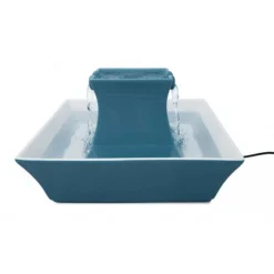 Petsafe Drinkwell Pagoda Keramische Drinkfontein - Kattendrinkbak - 21x27 cm Blauw