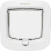 Petsafe Kattenluik Met 4-Weg Handmatig Veiligheidssysteem - Kattenluik - 21.9x4.8x21.9 cm Wit