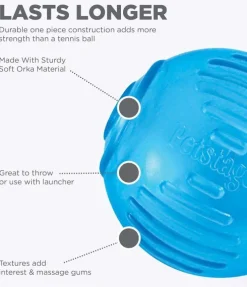 Petstages Orka Tennisbal - Hondenspeelgoed - Ø6.5 cm Blauw