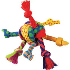 Petstages Rag Rope Ball - Hondenspeelgoed - Assorti per stuk