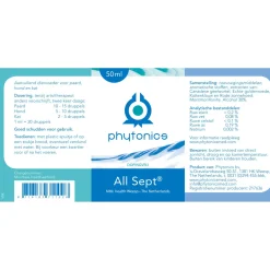 Phytonics All Sept - Voedingssupplement - 50 ml Hond/Kat/Paard