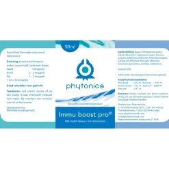Phytonics Immu Boost Pro - Supplement - Weerstand - 50 ml Hond/Kat/Paard