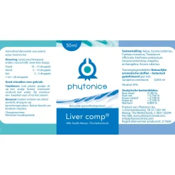 Phytonics Liver Comp - Supplement - Lever - 50 ml Hond/Kat/Paard